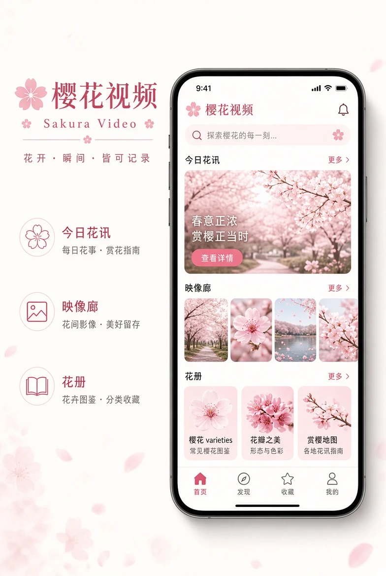樱花视频APP移动阅读界面